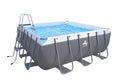 Avenli Stahlrohrbecken quadratisch 300x300x100cm mit 800 Gallon Filter Pump