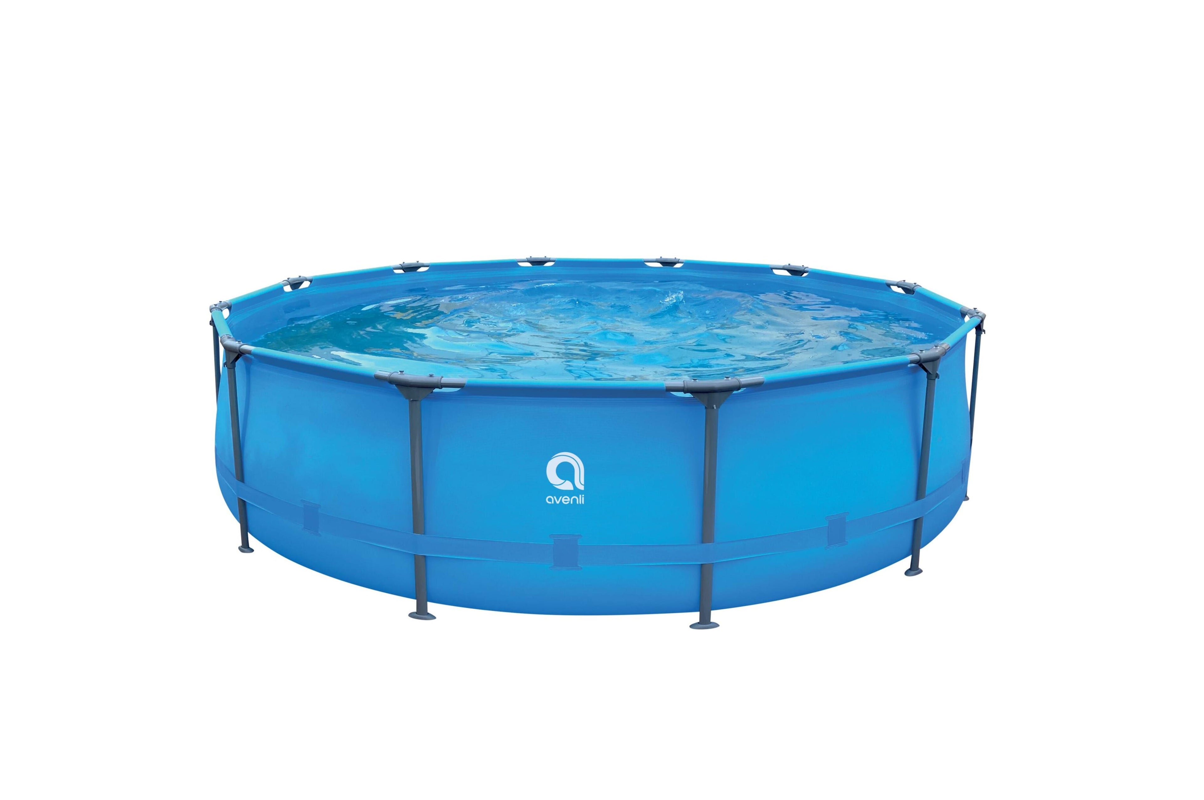 Avenli Stahlrohrbecken rund 360x76cm mit 300 Gallons Filter Pump
