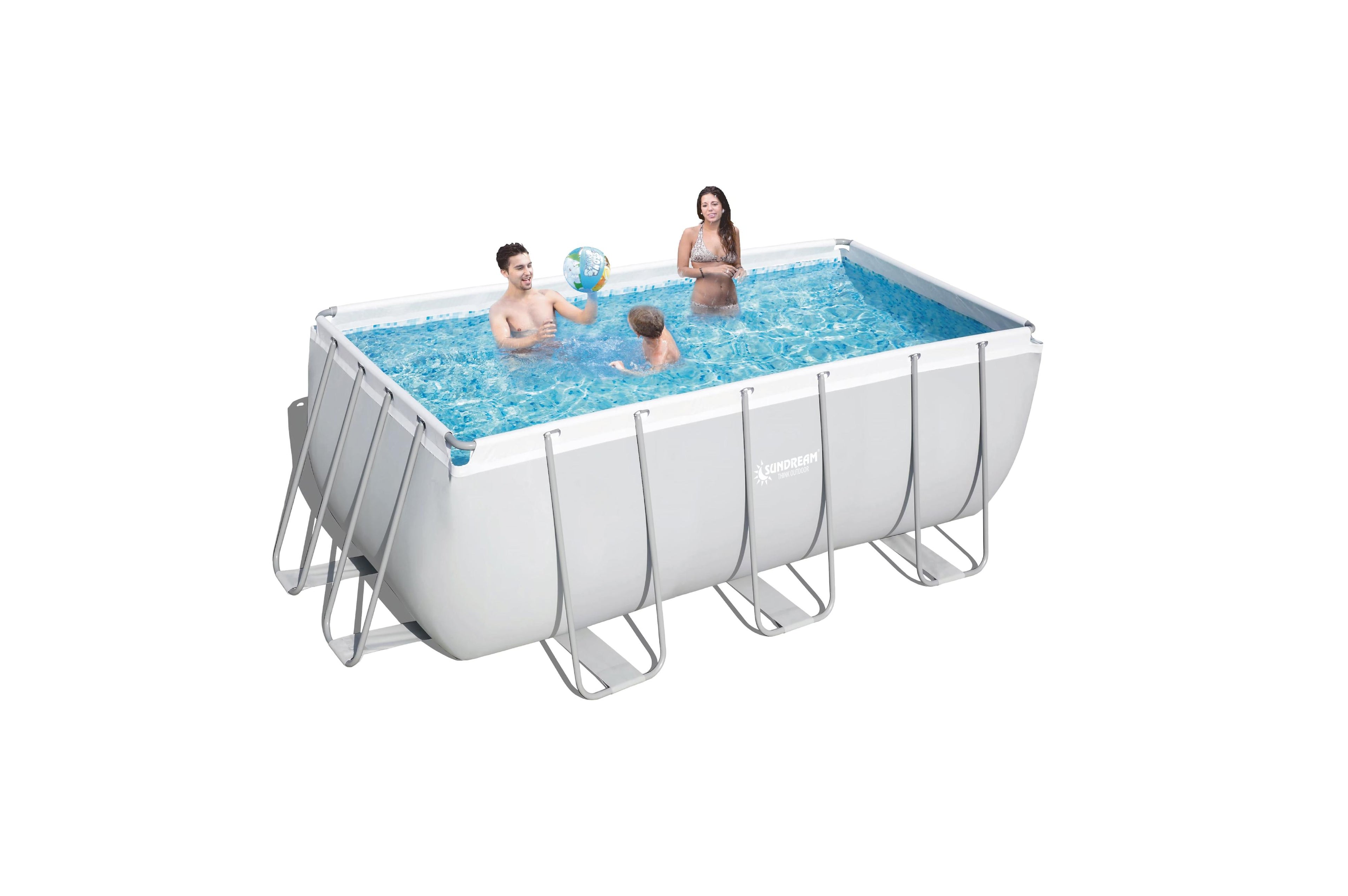 Sundream Stahlrohrbecken mit Pumpe und Leiter 300x200x99 cm